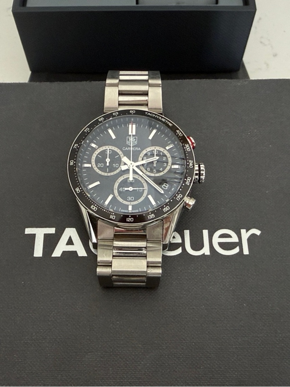 Tag Heuer Carrera Chronograph - Black and Silver